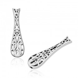 925 Ayar Gümüş Lale Desenli Tesbih İmamesi