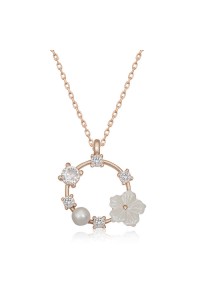 Gümüş Rose Manolya Çiçeği Kadın Kolye Gümüş Rose Manolya Çiçeği Kadın Kolye