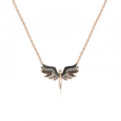 ​925 Ayar Gümüş Mikail Meleği Kadın Gümüş Kolye