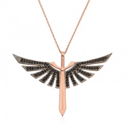 925 Ayar Gümüş Mikailin Kılıcı Kadın Gümüş Kolye 925 Ayar Gümüş Mikailin Kılıcı Kadın Gümüş Kolye