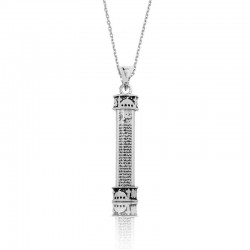 925 Ayar Gümüş Minare Cevşen Dualı Gümüş Kolye 925 Ayar Gümüş Minare Cevşen Dualı Gümüş Kolye