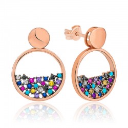 925 Ayar Gümüş Mix Taşlı Çiğ Damlası Bayan Küpe 925 Ayar Gümüş Mix Taşlı Çiğ Damlası Bayan Küpe