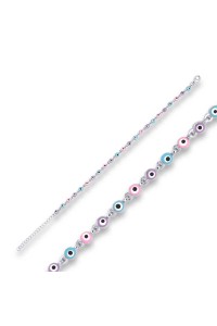 ​925 Ayar Gümüş Nazar Boncuklu Bileklik