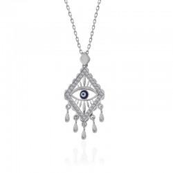 925 Ayar Gümüş Nazarlı Göz Kadın Kolye 925 Ayar Gümüş Nazarlı Göz Kadın Kolye