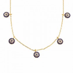 925 Ayar Gümüş Nazarlı Şans Bayan Gümüş Kolye