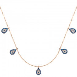 925 Ayar Gümüş Nazarlı Şans Kadın Gümüş Kolye