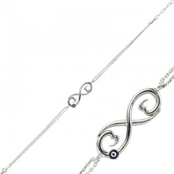 Gümüş Nazarlı Sozsuzluk Bayan Bileklik Gümüş Nazarlı Sozsuzluk Bayan Bileklik