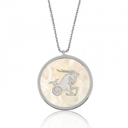 925 Ayar Gümüş Oğlak Burcu Kadın Gümüş Kolye