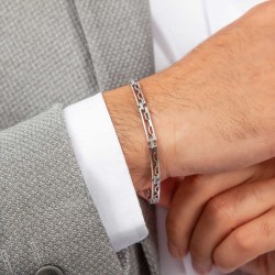 925 Ayar Gümüş Oksitli Erkek Bileklik 925 Ayar Gümüş Oksitli Erkek Bileklik