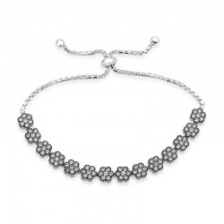 925 Ayar Gümüş Papatya Asansör Bileklik