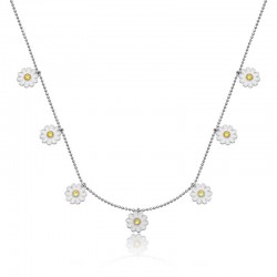 925 Ayar Gümüş Papatya Şans Kadın Gümüş Kolye