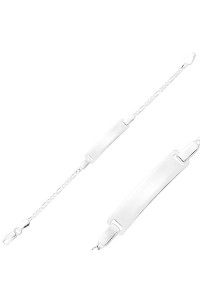 Gümüş Plaka Çocuk Bileklik