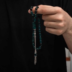 Gümüş Püskül Sıkma Kehribar Tesbih Gümüş Püskül Sıkma Kehribar Tesbih