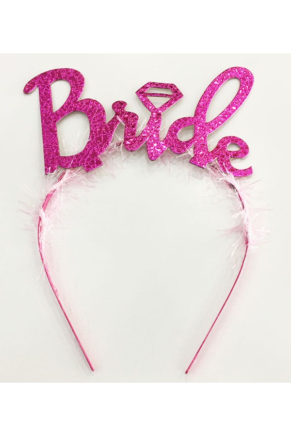 Parti Gümüş Renk Bekarlığa Veda İtalik Yazı Alyanslı Bride Taç