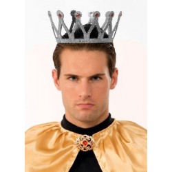 Gümüş Renk Çocuk ve Yetişkin Uyumlu Kral Tacı Gümüş Renk Çocuk ve Yetişkin Uyumlu Kral Tacı