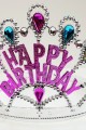 Parti Aksesuar Gümüş Renk Happy Birthday Yazılı Doğum Günü Tacı 60 cm Parti Aksesuar Gümüş Renk Happy Birthday Yazılı Doğum Günü Tacı 60 cm