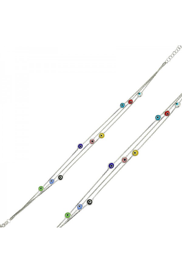 Gümüş Renkli Nazar Bileklik