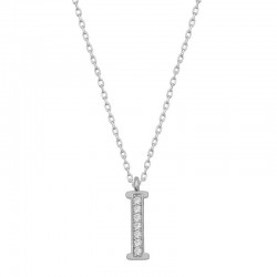 925 Ayar Gümüş Rodyum Kaplama I Harfi Kadın Gümüş Kolye 925 Ayar Gümüş Rodyum Kaplama I Harfi Kadın Gümüş Kolye