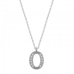 925 Ayar Gümüş Rodyum Kaplama O Harfi Kadın Gümüş Kolye 925 Ayar Gümüş Rodyum Kaplama O Harfi Kadın Gümüş Kolye