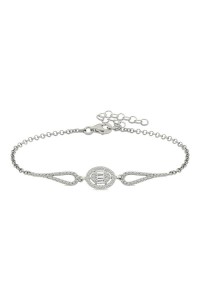 925 Ayar Gümüş Rodyum Oval Baget Bileklik