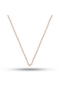 Gümüş Rose 0.30 Mikron 45 Cm Forse Kadın Zincir