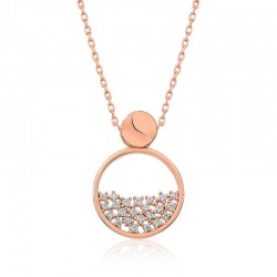 925 Ayar Gümüş Rose Çiğ Damlası Kadın Gümüş Kolye 925 Ayar Gümüş Rose Çiğ Damlası Kadın Gümüş Kolye