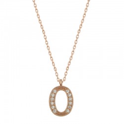 925 Ayar Gümüş Rose O Harfi Kadın Gümüş Kolye 925 Ayar Gümüş Rose O Harfi Kadın Gümüş Kolye