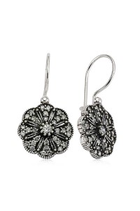 925 Ayar Gümüş Sallantılı Çiçek Küpe