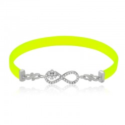 925 Ayar Gümüş Sarı Sonsuzluk Bileklik 925 Ayar Gümüş Sarı Sonsuzluk Bileklik