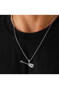 925 Ayar Gümüş Saz Erkek Gümüş Kolye