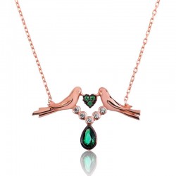 925 Ayar Gümüş Sevgi Kuşu Kadın Gümüş Kolye 925 Ayar Gümüş Sevgi Kuşu Kadın Gümüş Kolye