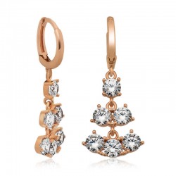 925 Ayar Gümüş Sıra Taşlı Küpe 925 Ayar Gümüş Sıra Taşlı Küpe