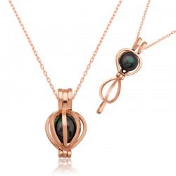 925 Ayar Gümüş Siyah İnci Kadın Gümüş Kolye 925 Ayar Gümüş Siyah İnci Kadın Gümüş Kolye