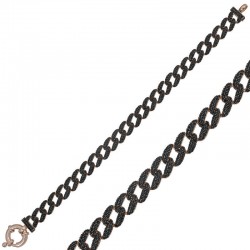 925 Ayar Gümüş Siyah Taşlı Gurmet Bileklik 925 Ayar Gümüş Siyah Taşlı Gurmet Bileklik