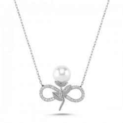 925 Ayar Gümüş Sonsuz İnci Kadın Gümüş Kolye 925 Ayar Gümüş Sonsuz İnci Kadın Gümüş Kolye
