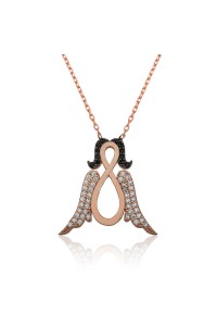 925 Ayar Gümüş Sonsuz Melek Kadın Gümüş Kolye