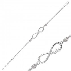 925 Ayar Gümüş Sonsuzluk Aşkım Bileklik 925 Ayar Gümüş Sonsuzluk Aşkım Bileklik