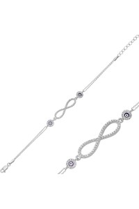 925 Ayar Gümüş Sonsuzluk Bileklik