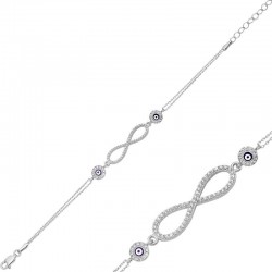 925 Ayar Gümüş Sonsuzluk Bileklik 925 Ayar Gümüş Sonsuzluk Bileklik