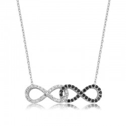925 Ayar Gümüş Sonsuzluk Kadın Gümüş Kolye