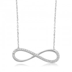 925 Ayar Gümüş Sonsuzluk Kadın Gümüş Kolye