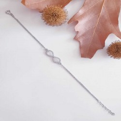 925 Ayar Gümüş Sonsuzluk Kadın Bileklik