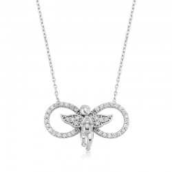 925 Ayar Gümüş Sonsuzluk Melek Kadın Gümüş Kolye