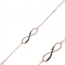 925 Ayar Gümüş Rose Sonsuzluk Zülfikar Kılıcı Bileklik 925 Ayar Gümüş Rose Sonsuzluk Zülfikar Kılıcı Bileklik