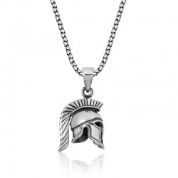 925 Ayar Gümüş Şovalye Miğfer Gümüş Kolye 925 Ayar Gümüş Şovalye Miğfer Gümüş Kolye