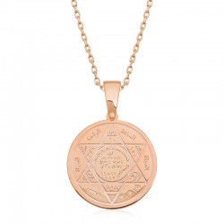 ​925 Ayar Gümüş Süleyman Mührü Gümüş Kolye