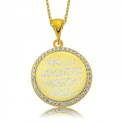 925 Ayar Gümüş Taşlı Nazar Duası Kadın Gümüş Kolye 925 Ayar Gümüş Taşlı Nazar Duası Kadın Gümüş Kolye