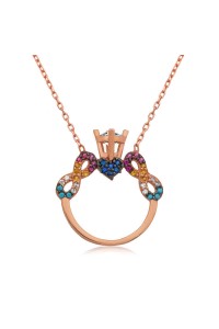 925 Ayar Gümüş Tek Taş Sonsuz Aşk Kadın Gümüş Kolye 925 Ayar Gümüş Tek Taş Sonsuz Aşk Kadın Gümüş Kolye