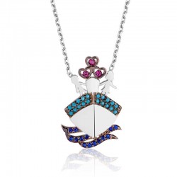 925 Ayar Gümüş Titanik Bayan Gümüş Kolye 925 Ayar Gümüş Titanik Bayan Gümüş Kolye