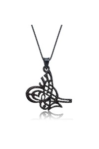 925 Ayar Gümüş Tuğra Kadın Gümüş Kolye